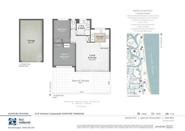 Floorplan of Homely apartment listing, 3/11 Watson Esplanade, Surfers Paradise QLD 4217