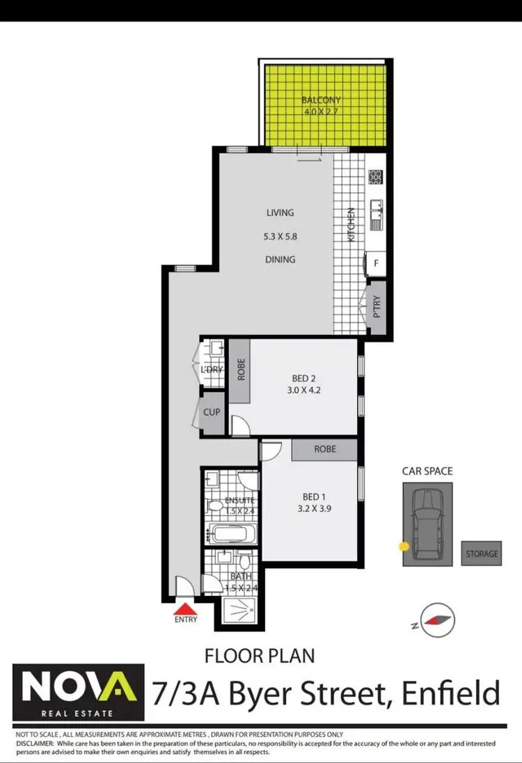 Floorplan of Homely apartment listing, 7/3A Byer Street, Enfield NSW 2136