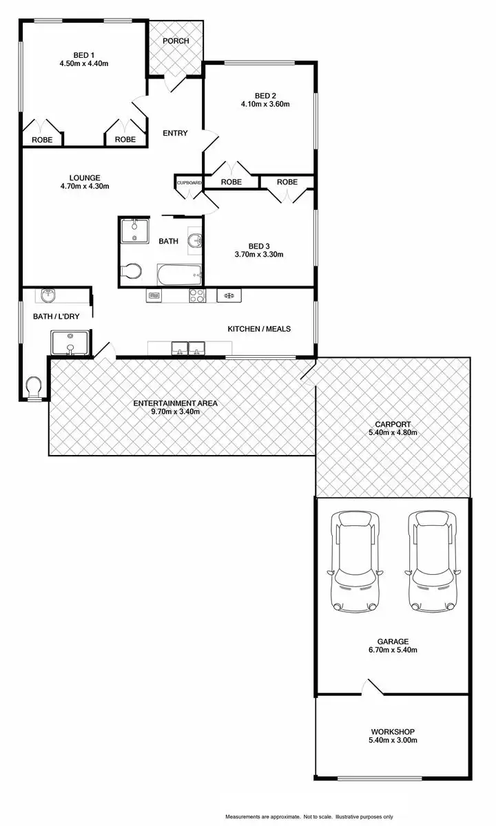 Floorplan of Homely house listing, 332 Beechworth Road, Wodonga VIC 3690