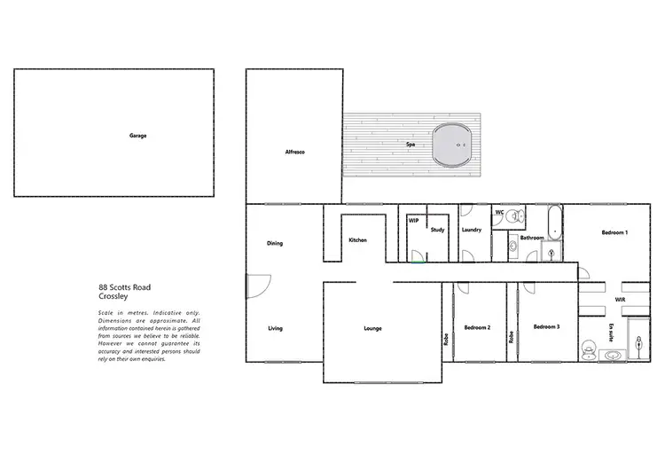 Floorplan of Homely house listing, 88 Scotts Road, Crossley VIC 3283