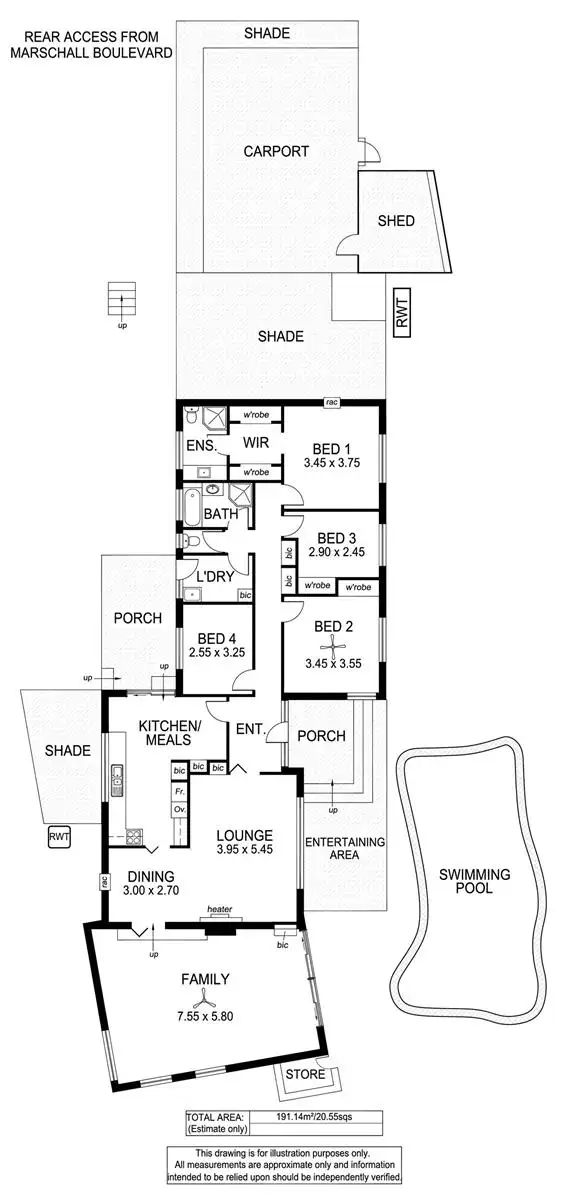 Floorplan of Homely house listing, 93 Cashel Street, Pasadena SA 5042