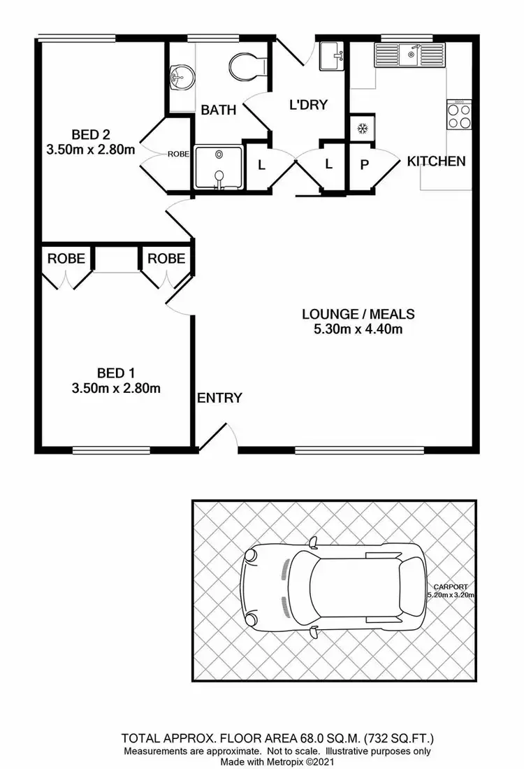 Floorplan of Homely unit listing, 3/471 Ainslie Avenue, Lavington NSW 2641