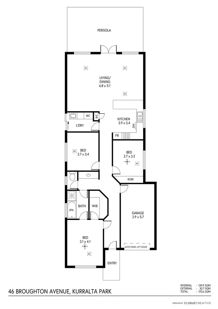 Floorplan of Homely house listing, 46 Broughton Avenue, Kurralta Park SA 5037