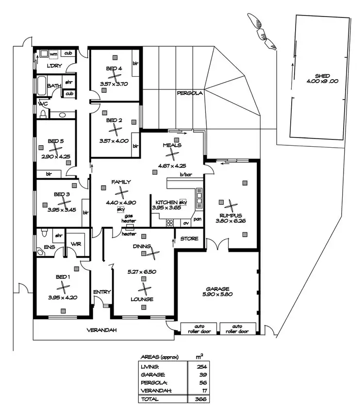 Floorplan of Homely house listing, 6 Ashridge Court, Aberfoyle Park SA 5159