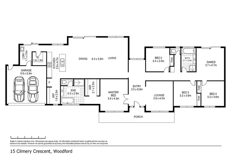 Floorplan of Homely house listing, 15 Cilmery Crescent, Woodford VIC 3281