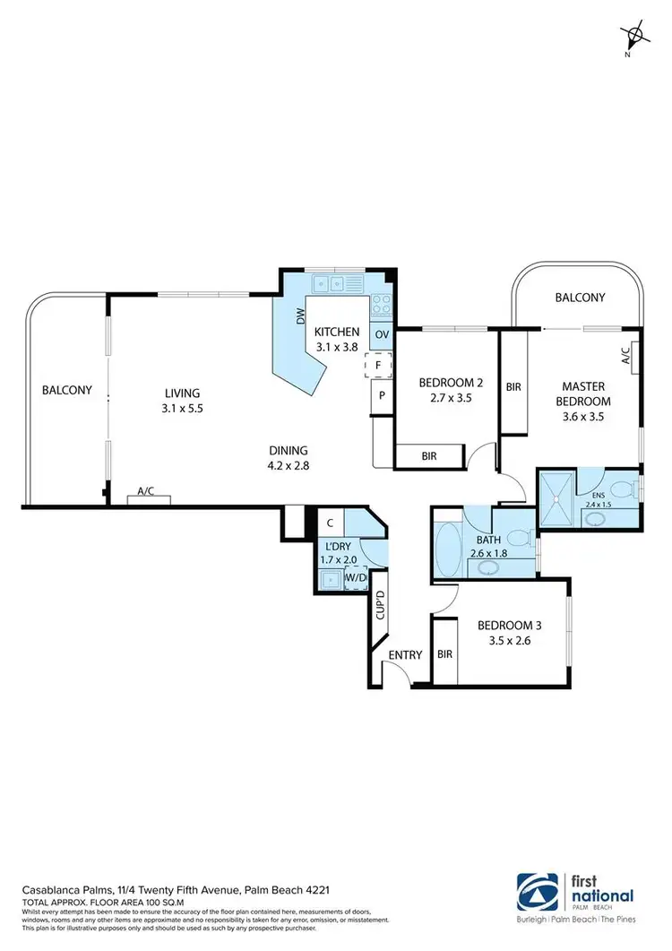 Floorplan of Homely apartment listing, 11/4 Twenty Fifth Avenue, Palm Beach QLD 4221