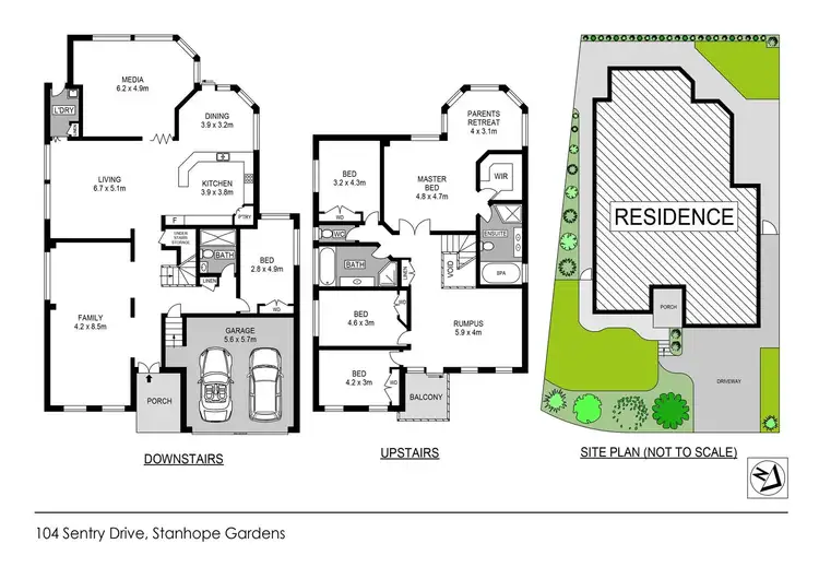 Floorplan of Homely house listing, 104 Sentry Drive, Parklea NSW 2768