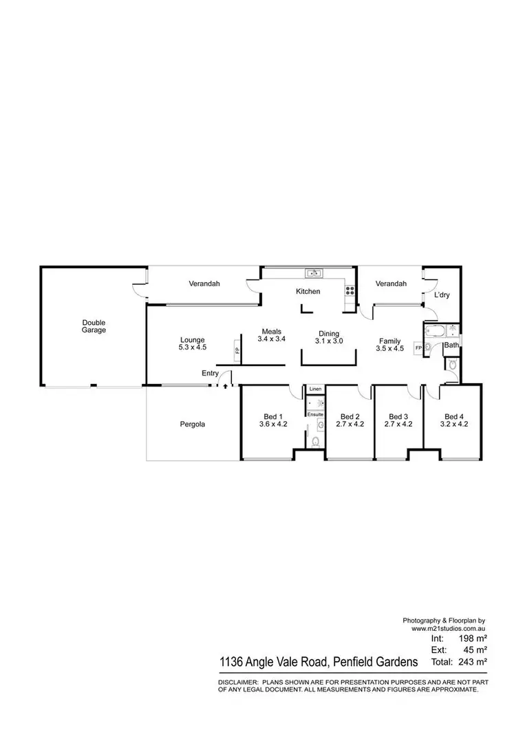 Floorplan of Homely house listing, 1136 Angle Vale Road, Penfield Gardens SA 5121