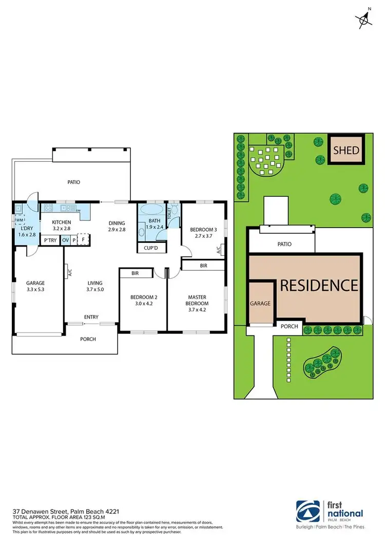 Floorplan of Homely house listing, 37 Denawen Street, Palm Beach QLD 4221