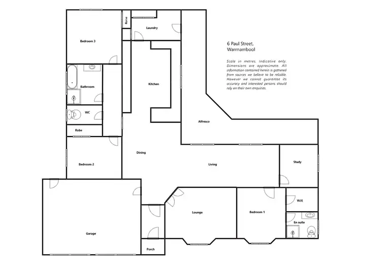 Floorplan of Homely house listing, 6 Paul Court, Warrnambool VIC 3280