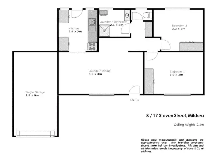 Floorplan of Homely house listing, 8/17 Steven Street, Mildura VIC 3500