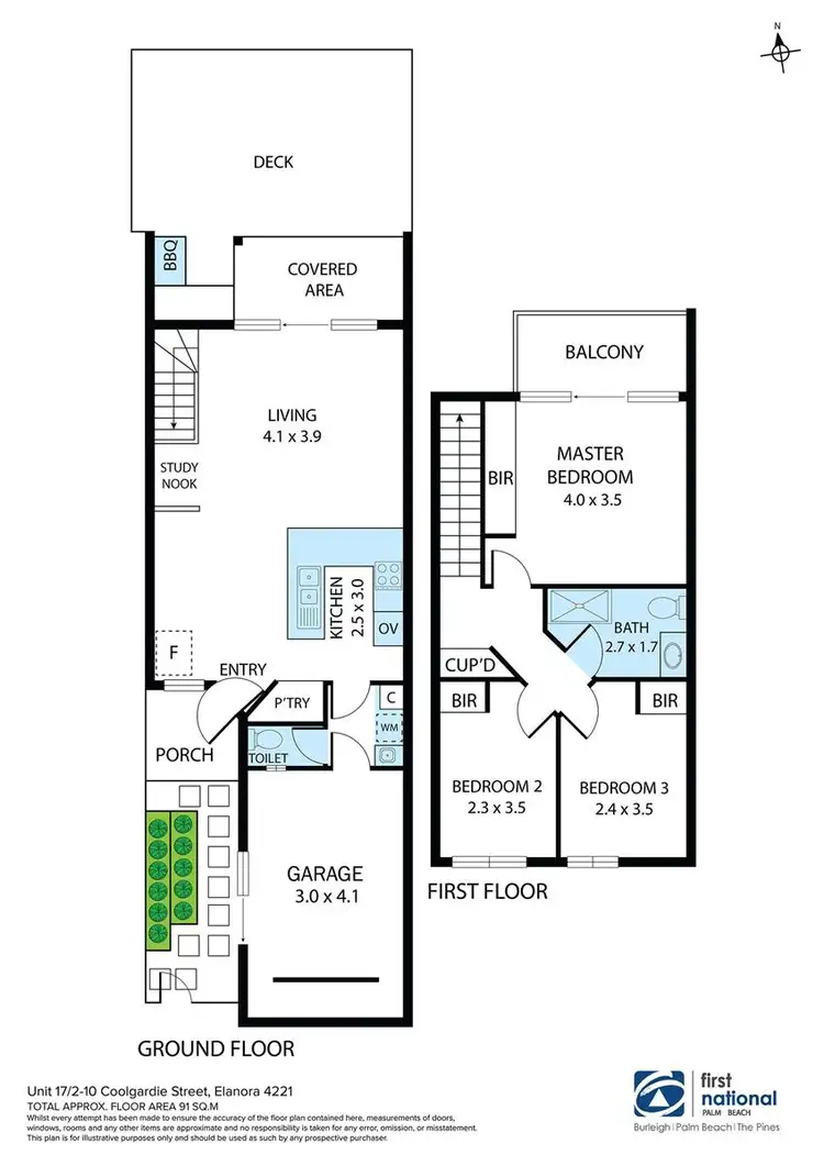 Floorplan of Homely apartment listing, 17/2-10 Coolgardie Street, Elanora QLD 4221
