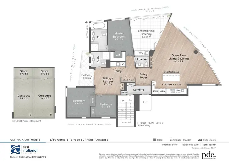 Floorplan of Homely apartment listing, 8/30 Garfield Terrace, Surfers Paradise QLD 4217
