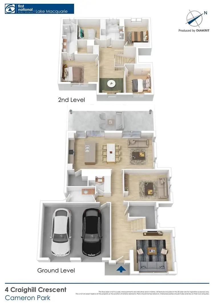 Floorplan of Homely house listing, 4 Craighill Crescent, Cameron Park NSW 2285