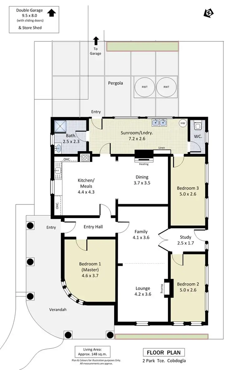 Floorplan of Homely house listing, 2 Park Terrace, Cobdogla SA 5346