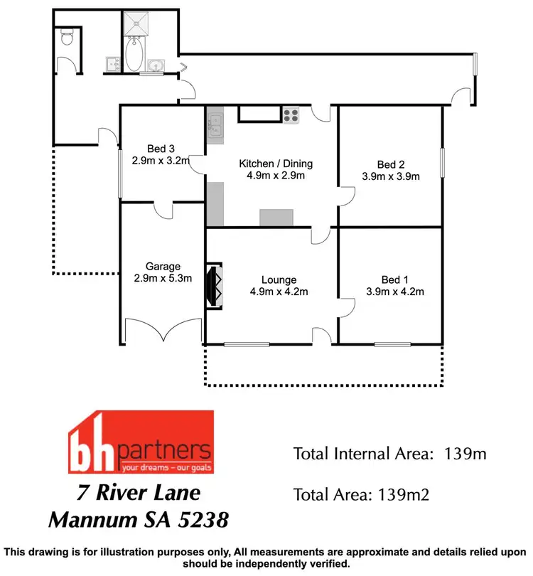 Floorplan of Homely house listing, 7 River Lane, Mannum SA 5238