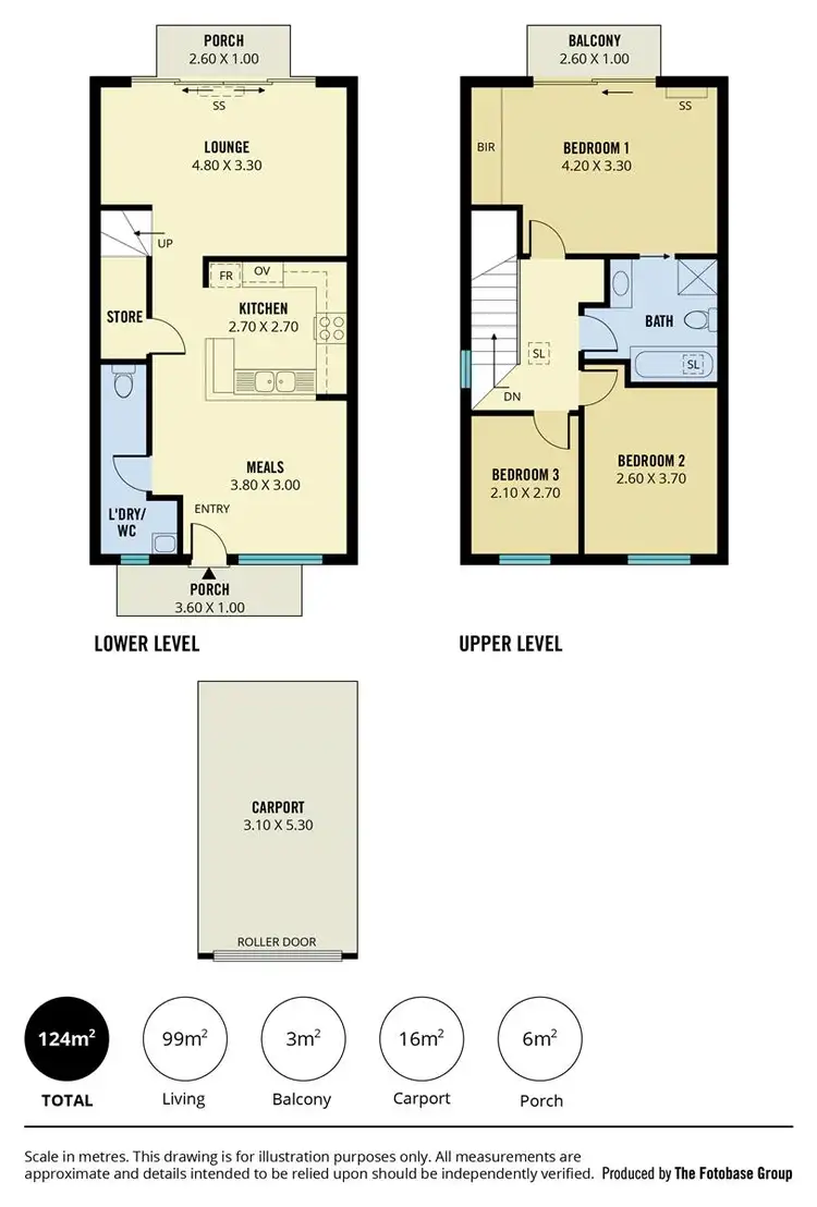 Floorplan of Homely townhouse listing, 4/7 Harmer Court, Wynn Vale SA 5127