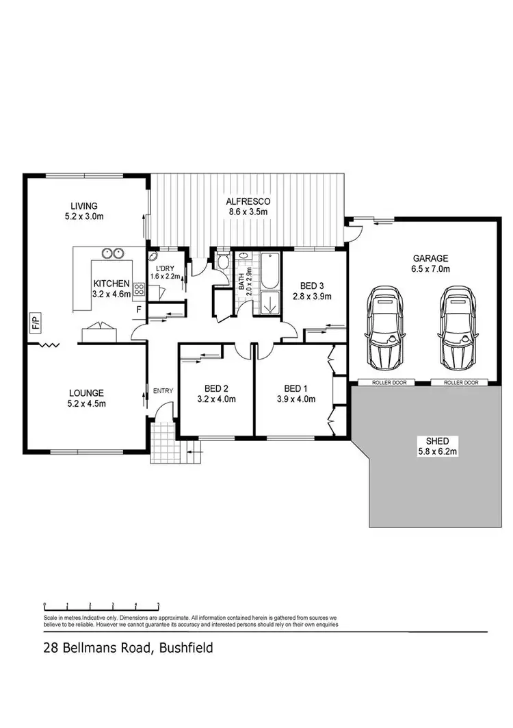 Floorplan of Homely house listing, 28 Bellmans Road, Bushfield VIC 3281