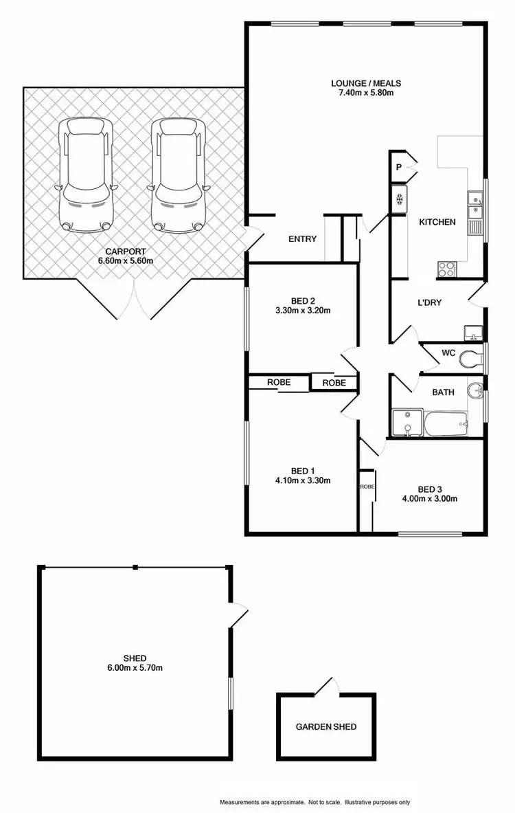 Floorplan of Homely house listing, 22 Campaspe Street, West Wodonga VIC 3690