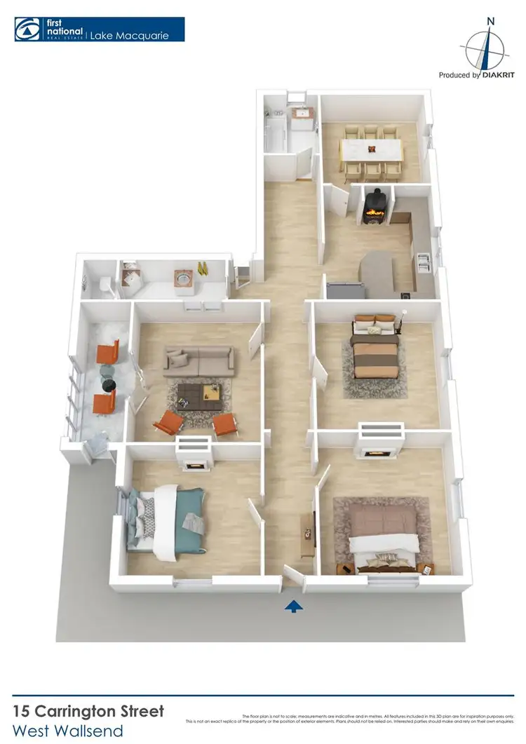Floorplan of Homely house listing, 15 Carrington Street, West Wallsend NSW 2286