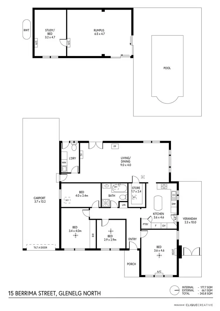 Floorplan of Homely house listing, 15 Berrima Street, Glenelg North SA 5045
