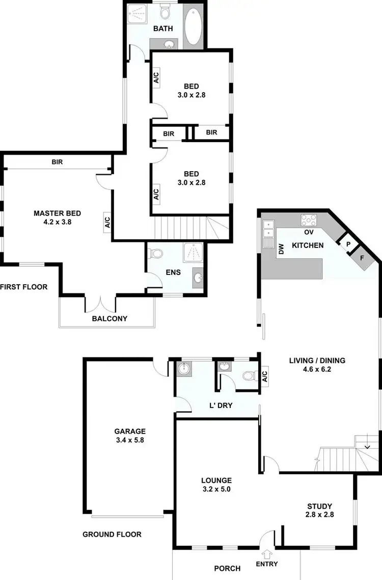 Floorplan of Homely townhouse listing, 50 Ophir Street, Broadmeadows VIC 3047