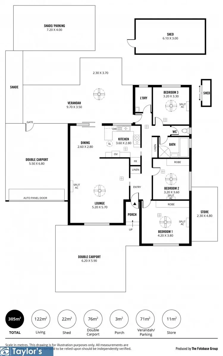 Floorplan of Homely house listing, 1 Neville Avenue, Para Vista SA 5093