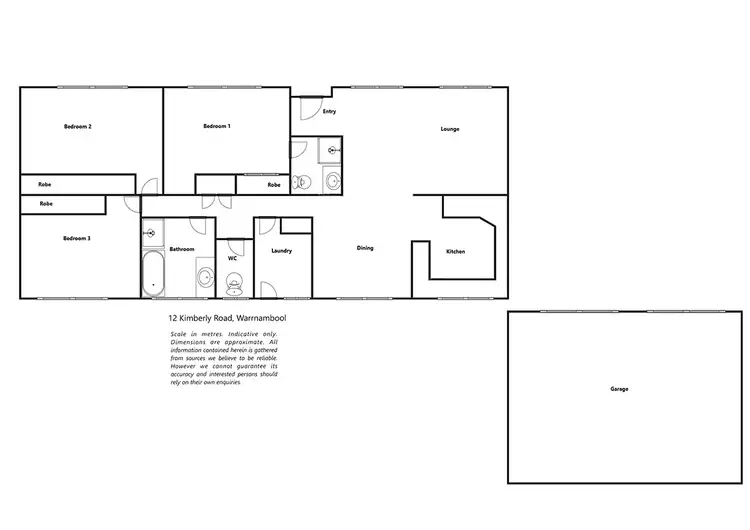 Floorplan of Homely house listing, 12 Kimberly Road, Warrnambool VIC 3280