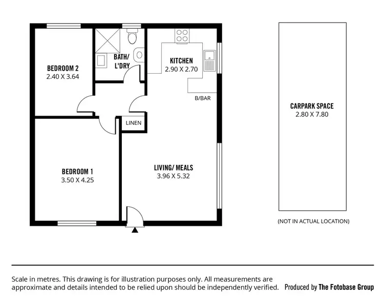 Floorplan of Homely unit listing, 4/337 Sir Donald Bradman Drive, Brooklyn Park SA 5032