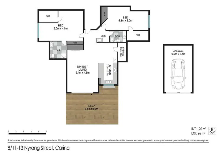 Floorplan of Homely apartment listing, 8/11 Nyrang Street, Carina QLD 4152