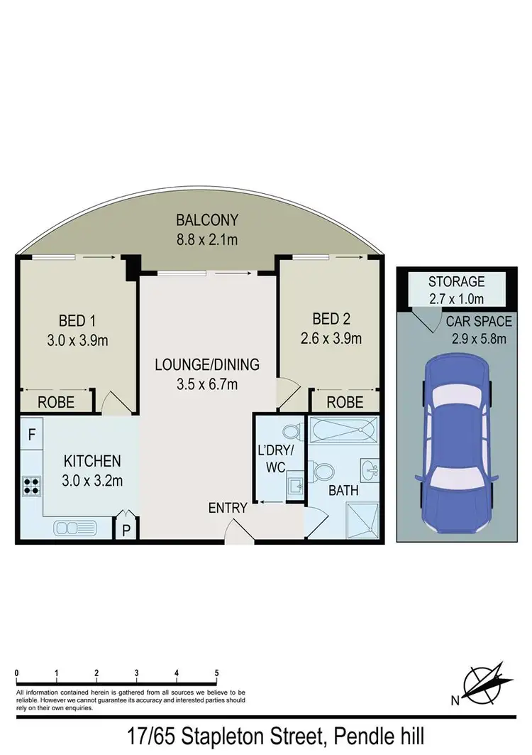 Floorplan of Homely apartment listing, 17/65-69 Stapleton Street, Pendle Hill NSW 2145