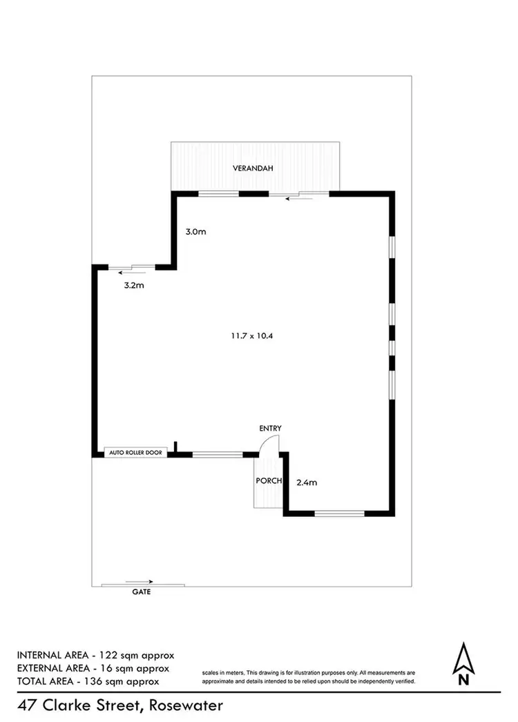 Floorplan of Homely house listing, 47 Clarke Street, Rosewater SA 5013