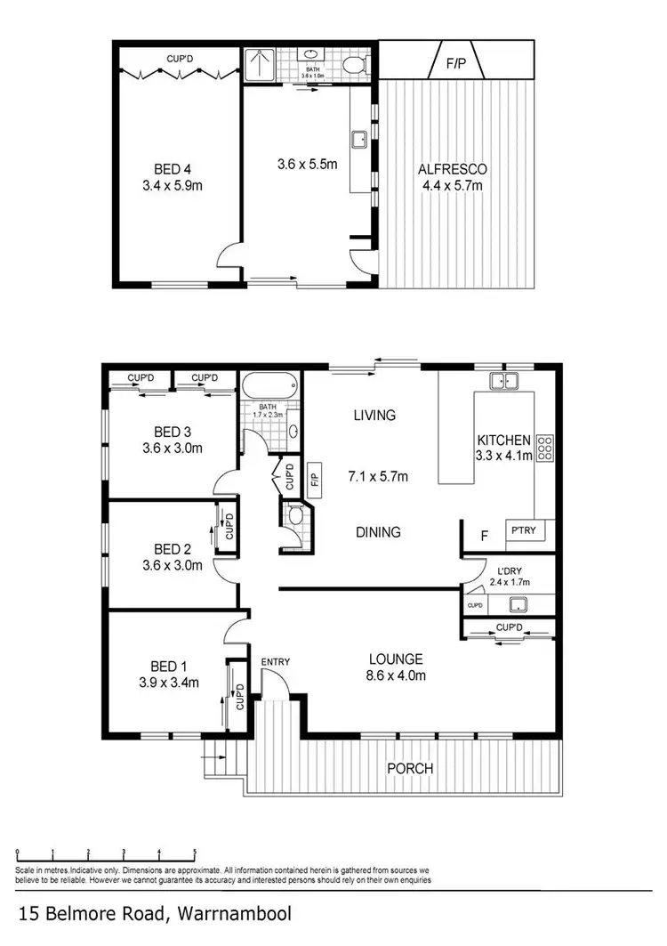 Floorplan of Homely house listing, 15 Belmore Road, Warrnambool VIC 3280