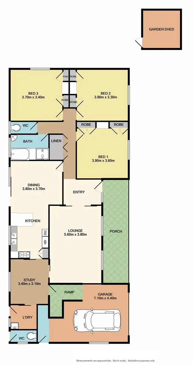 Floorplan of Homely house listing, 12 Beaumont Drive, Beechworth VIC 3747