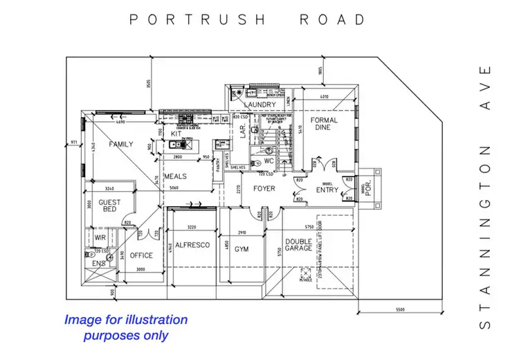 Floorplan of Homely land listing, 336 Portrush Road (cnr Stannington Ave), Heathpool SA 5068