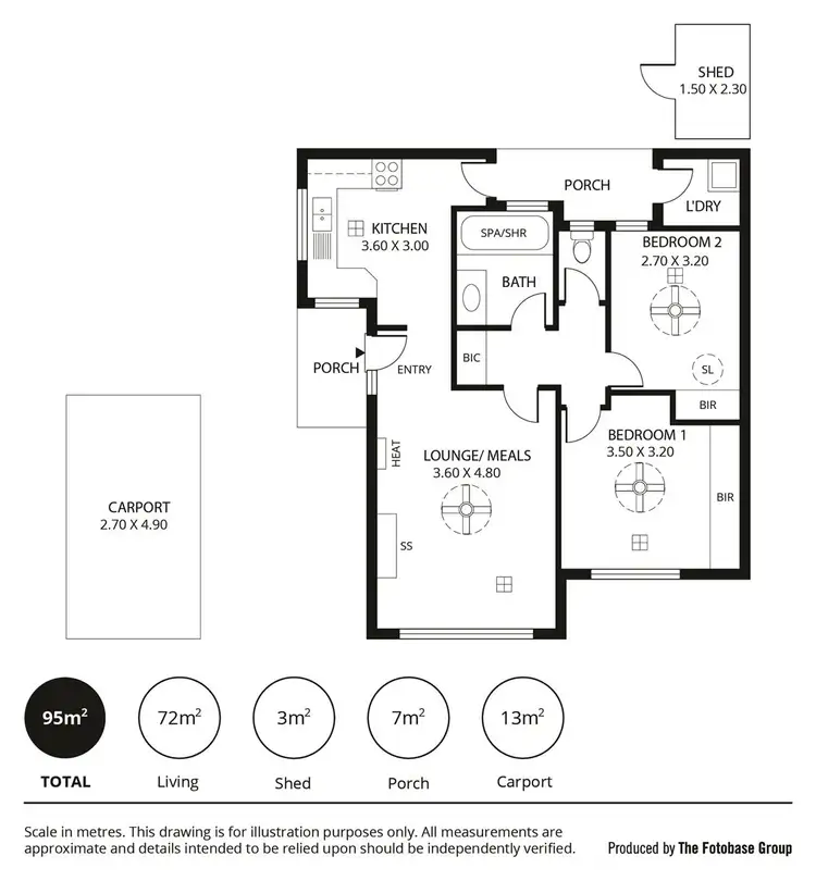 Floorplan of Homely unit listing, 4/16 Golflands Terrace, Glenelg North SA 5045