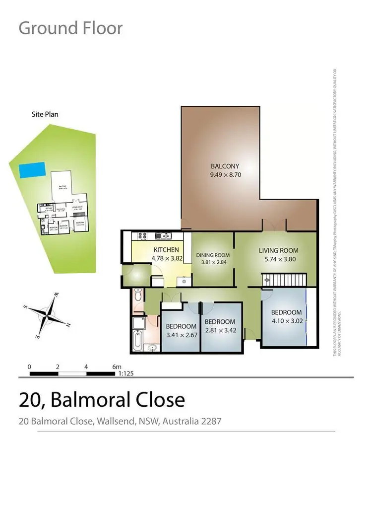 Floorplan of Homely house listing, 20 Balmoral Close, Wallsend NSW 2287