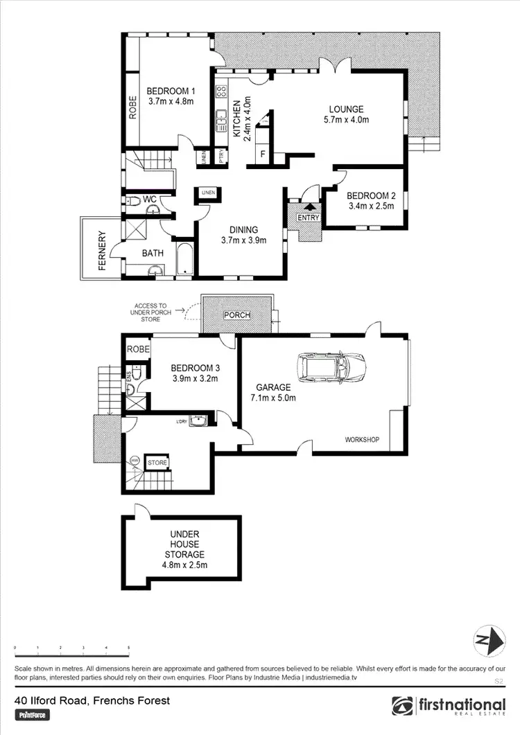 Floorplan of Homely house listing, 40 Ilford Road, Frenchs Forest NSW 2086
