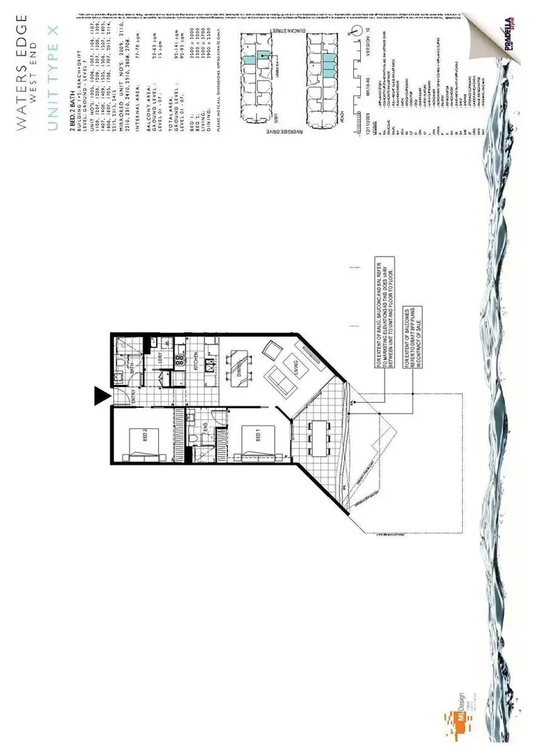 Floorplan of Homely apartment listing, 2013/45 Duncan Street, West End QLD 4101