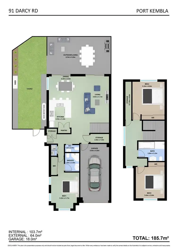 Floorplan of Homely townhouse listing, 91 Darcy Road, Port Kembla NSW 2505