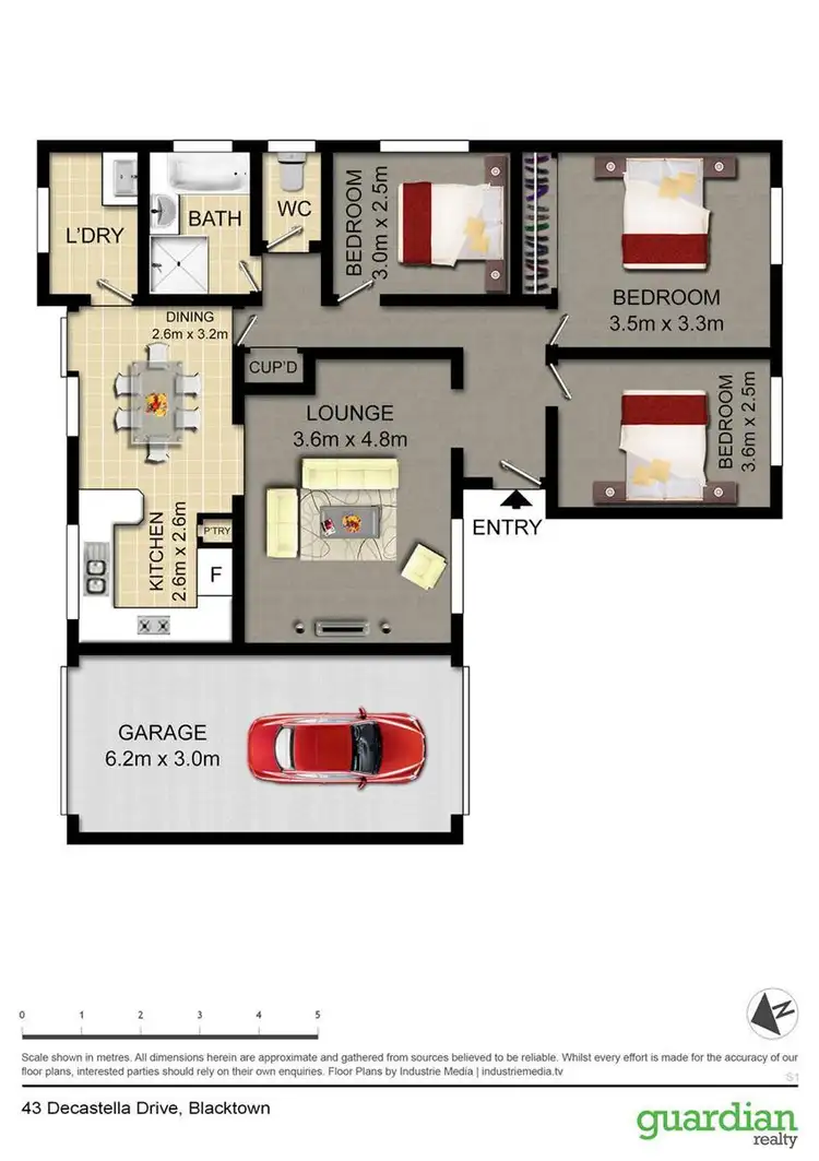 Floorplan of Homely house listing, 43 De Castella Drive, Blacktown NSW 2148