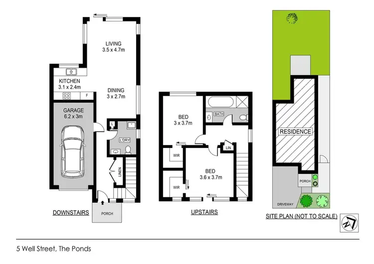 Floorplan of Homely townhouse listing, 5 Well Street, The Ponds NSW 2769