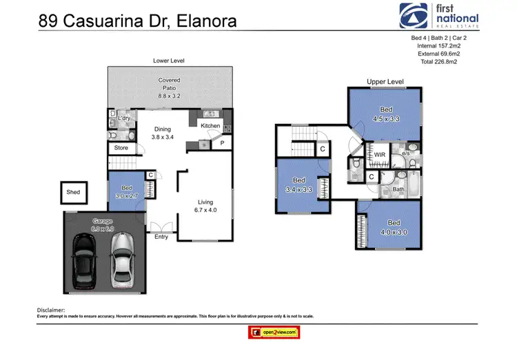 Floorplan of Homely house listing, 89 Casuarina Drive, Elanora QLD 4221