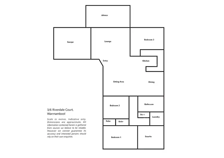 Floorplan of Homely house listing, 3/6 Riverdale Court, Warrnambool VIC 3280