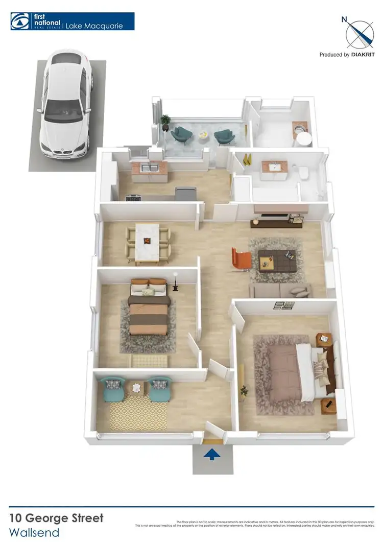 Floorplan of Homely house listing, 10 George Street, Wallsend NSW 2287