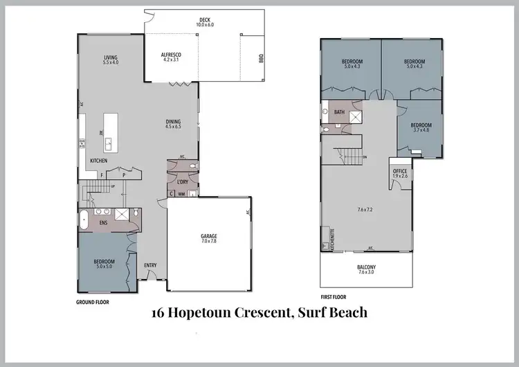 Floorplan of Homely house listing, 16 Hopetoun Cresent, Surf Beach VIC 3922