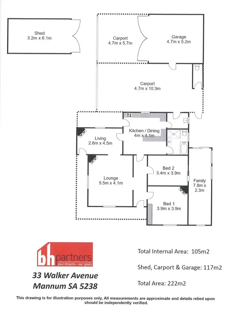 Floorplan of Homely house listing, 33 Walker Avenue, Mannum SA 5238