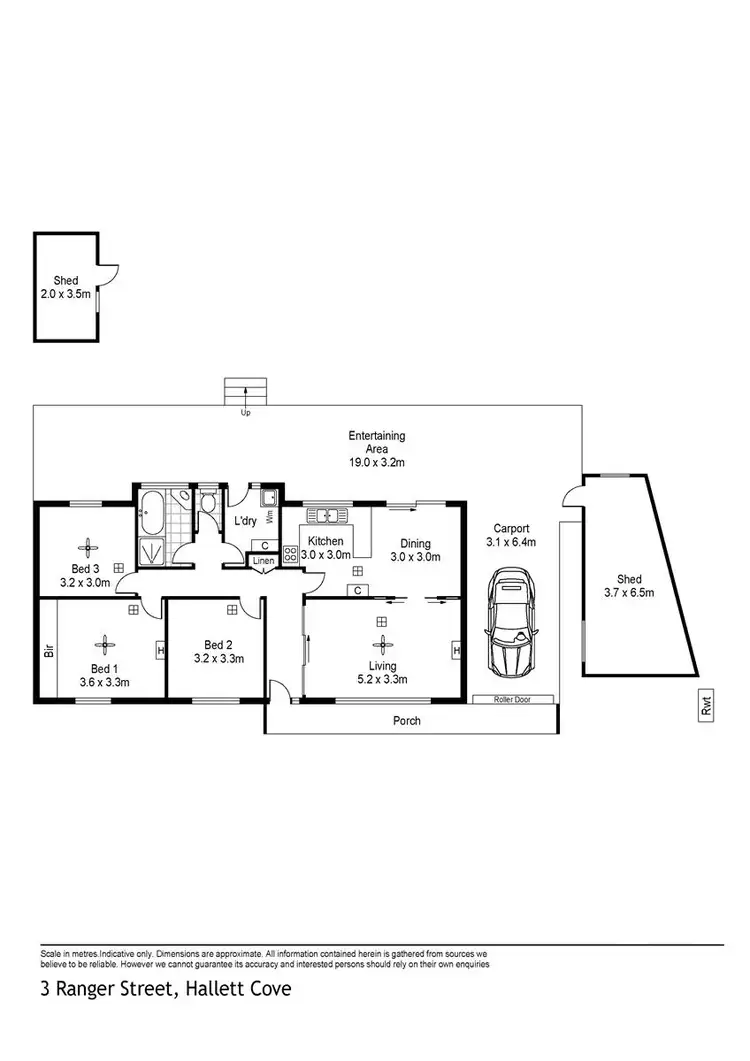 Floorplan of Homely house listing, 3 Ranger Street, Hallett Cove SA 5158