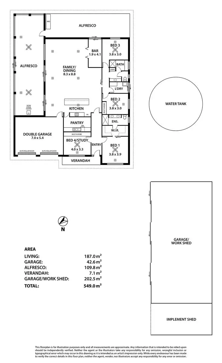 Floorplan of Homely house listing, 42 Ridley Road, Mannum SA 5238