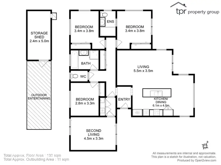 Floorplan of Homely house listing, 26 Sandpiper Drive, Midway Point TAS 7171